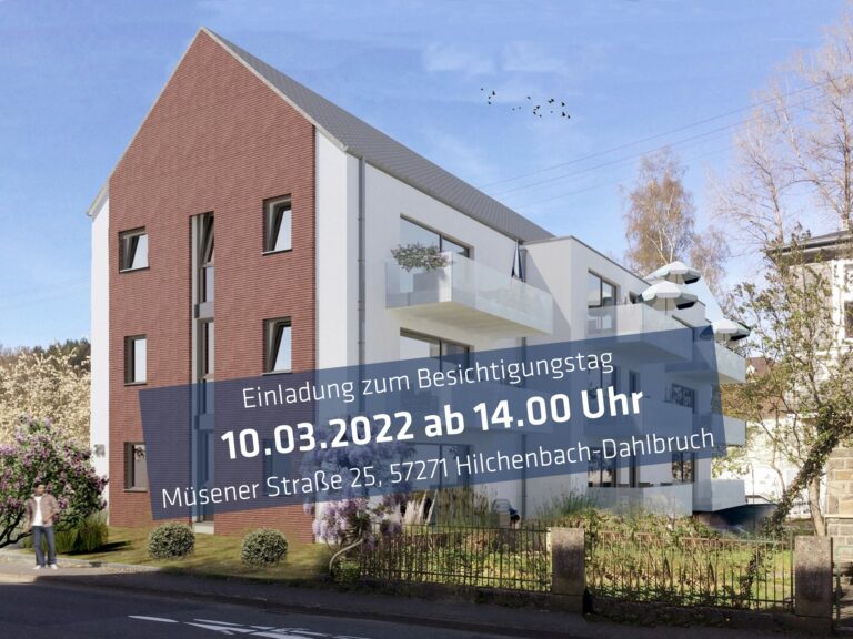 Mehr über den Artikel erfahren Einladung zum Besichtigungstag „Charmantes Wohnen“ am 10.03.2023